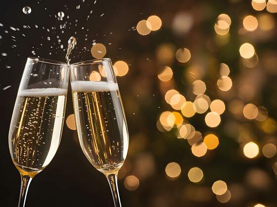 Festtage Champagner