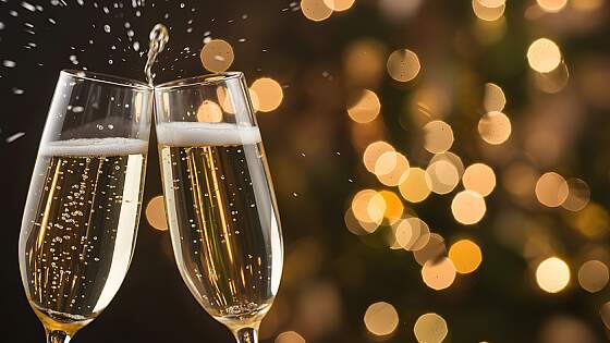 Festtage Champagner