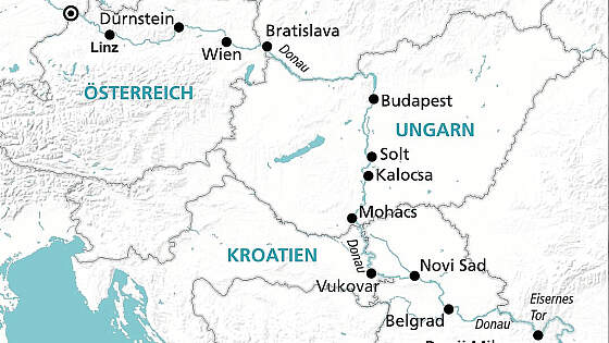 Route MS Antonia: Donau Festtagsreise