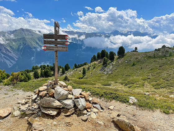 Wanderreisen Panoramawandern Vinschgau: Ausblick Haideralm