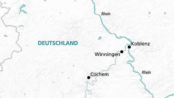 Route MS Anesha: Weihnachtsmärkte Mosel