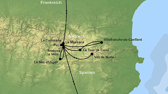 Route Andorra Rundreise: Pyrenäen Paradies