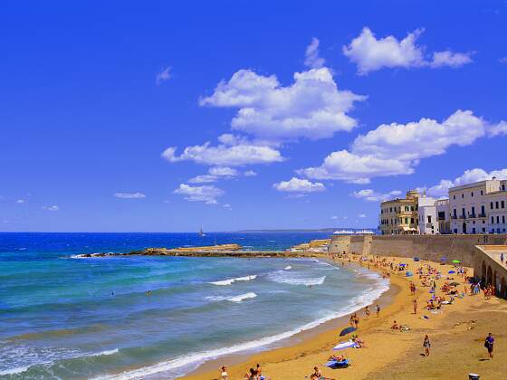 Strand in Gallipoli, Apulien
