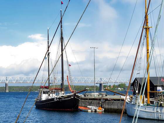Hafen in Middelfart, Dänemark
