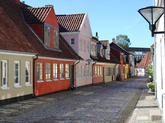 Gasse in  Odense, Dänemark