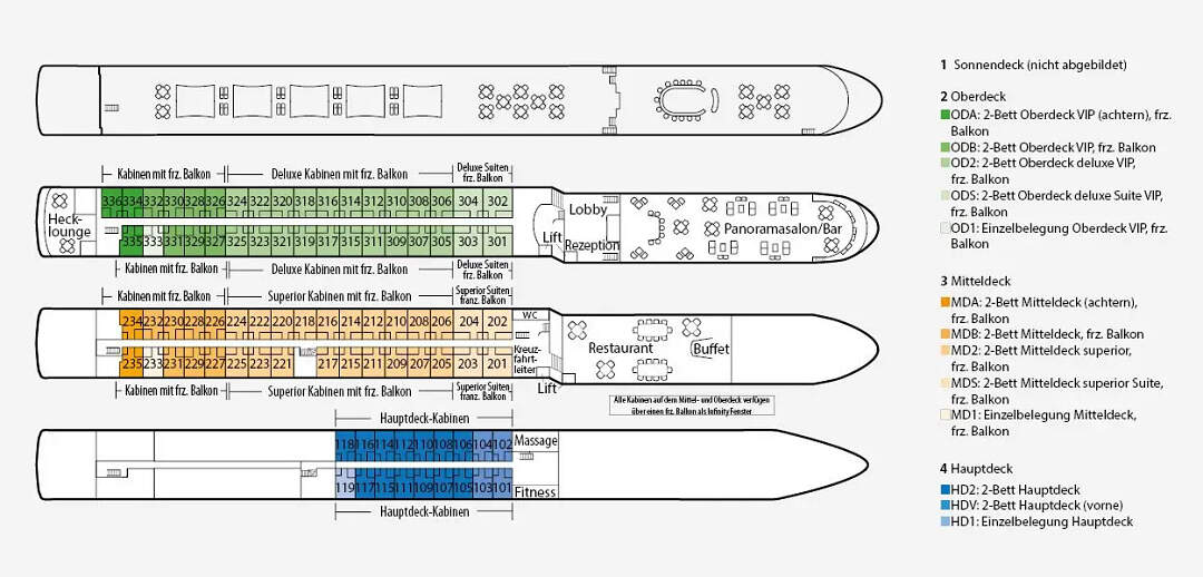MS Gentleman: Deckplan