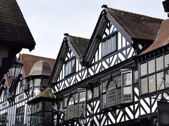 Fachwerk in der Altstadt von Chester, England