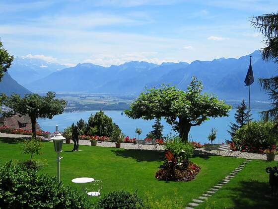 am Genfer See in der Schweiz
