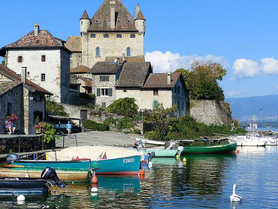 Yvoire am Genfer See, Frankreich