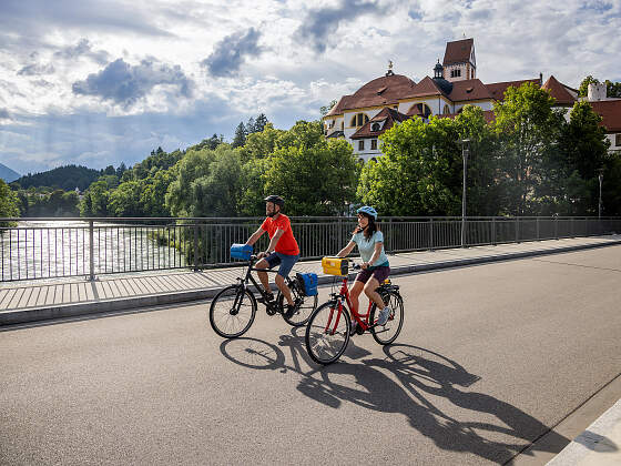 Radreise Lechradweg: Brücke in Füssen