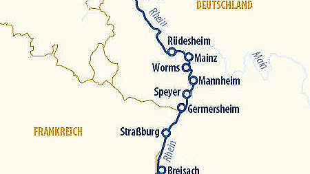 Route MS VistaRio: Rheinromantik