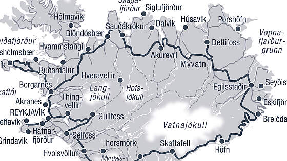 Route Rundreise Zauberhaftes Island