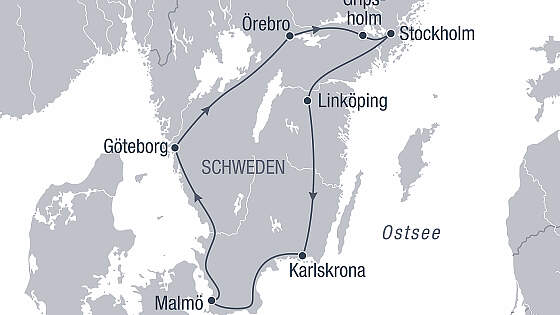 Route Rundreise: Traumhaftes Südschweden
