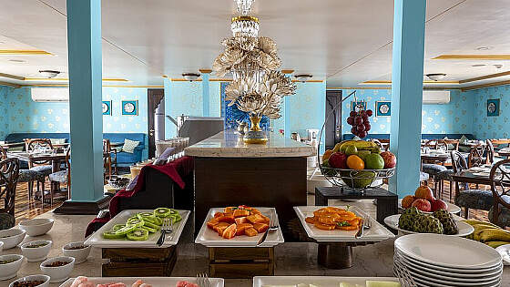 MS Ganges Voyager: im Restaurant