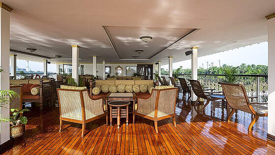 MS Ganges Voyager: auf dem Sonnendeck