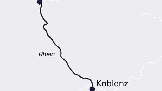 Route MS Lady Diletta: Rhein Adventzauber