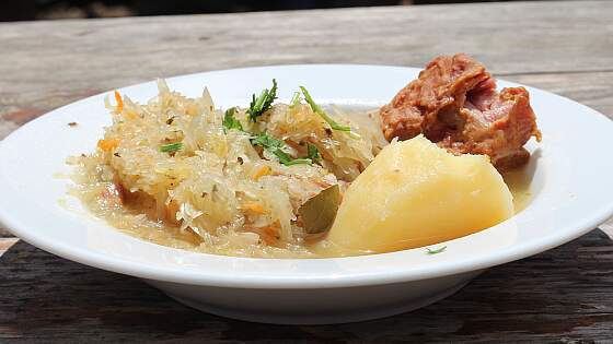 Kwasnica (Sauerkrautsuppe) aus Polen