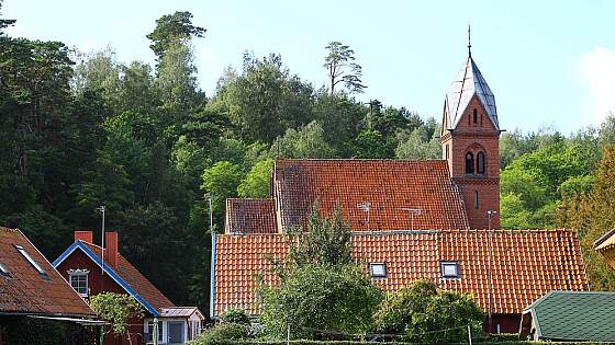 Kirche in Juodkrante auf der Kurischen Nehrung, Litauen