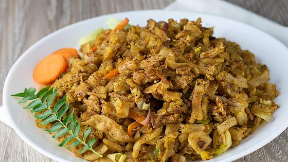 Kottu Roti (Fladenbrotgericht) aus Sri Lanka