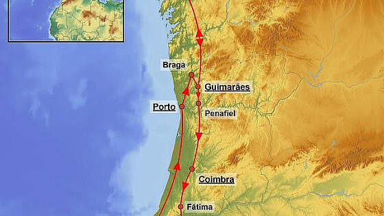 Route Rundreise Portugal entdecken