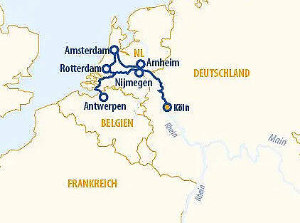 Route MS VistaNova: Rhein Silvesterreise 2026