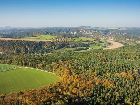 Felsformation Bastei in der Sächsischen Schweiz
