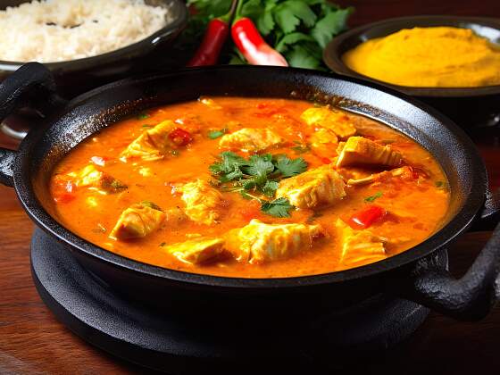 Moqueca - brasilianischer Meeresfrüchteeintopf