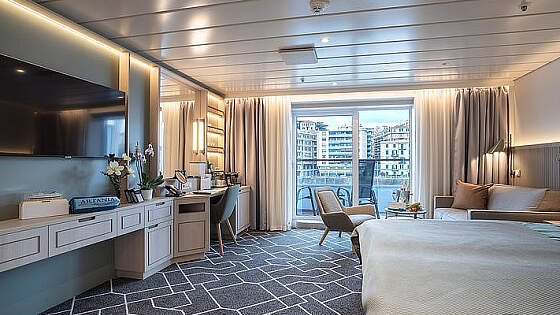 MS Artania: Kabine Kat. U4 - Junior Suite