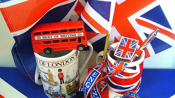 Souvenirs aus London - Union-Jack-Accessoires