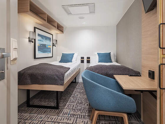 Hurtigruten MS Nordnorge: Beispiel Innenkabine