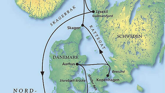 Route MS Artania: Höhner Circus Cruise