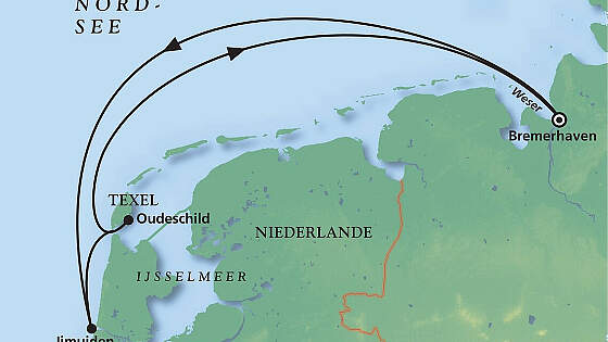 Route MS Artania Kurzkreuzfahrt: Schnupperkurs & Partytörn