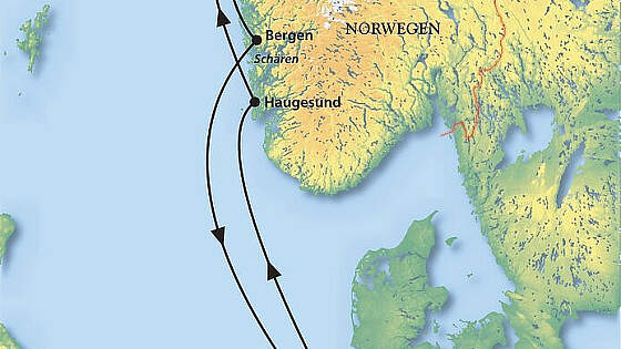 Route MS Artania: Fjordnorwegen für Naturliebhaber