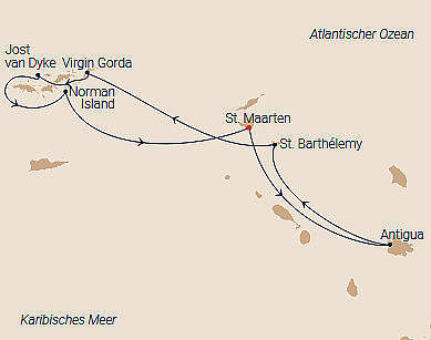 Route Sea Cloud 2: Auf alten Piratenrouten
