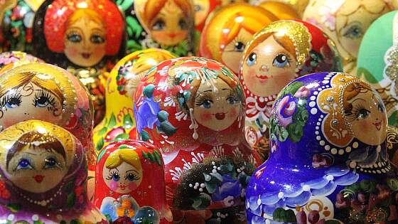 Souvenirs aus Polen: Matroschka-Puppen