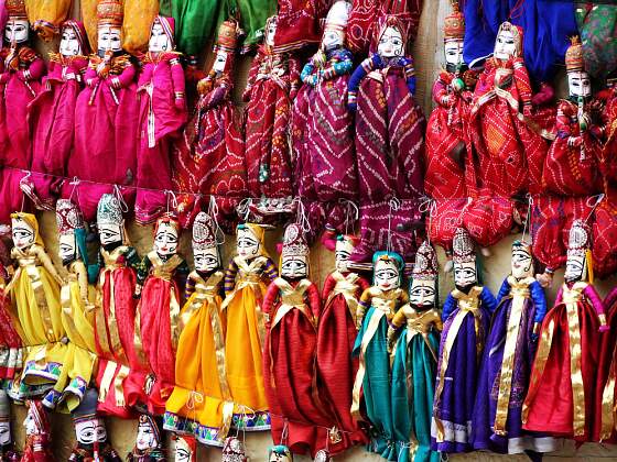 Souvenirs aus Indien: Marionetten aus Rajasthan