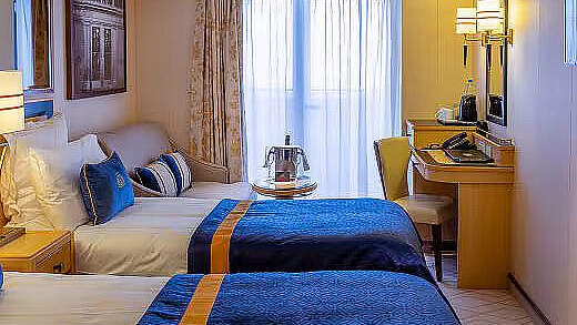 Cunard Queen Mary 2: Beispiel Balkonkabine