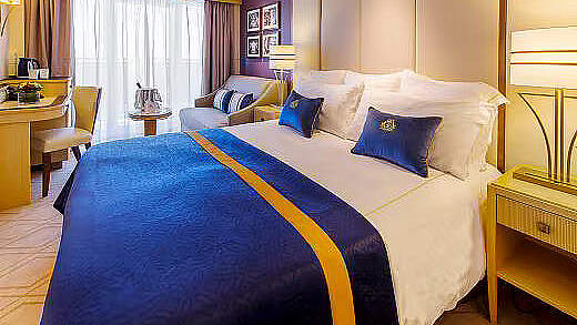 Cunard Queen Mary 2: Beispiel Club Balkonkabine