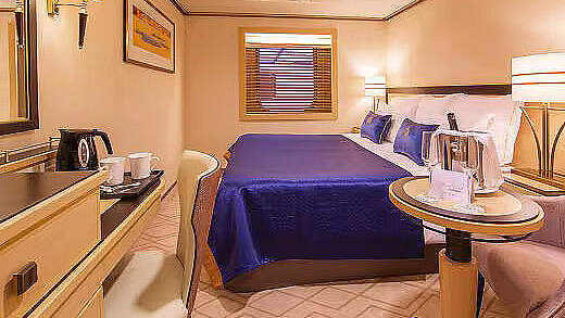 Cunard Queen Mary 2: Beispiel Inenkabine Atrium