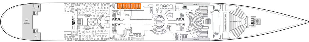 Queen Mary 2: Deckplan Deck 2