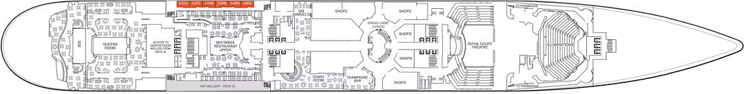 Queen Mary 2: Deckplan Deck 3