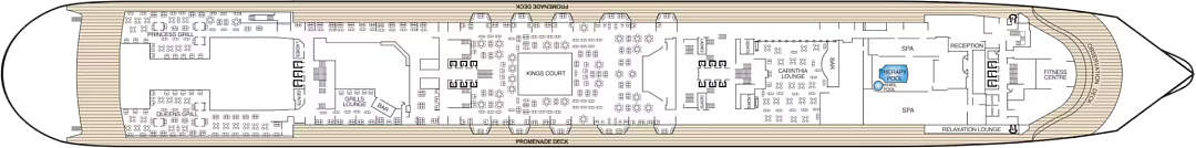 Queen Mary 2: Deckplan Deck 7