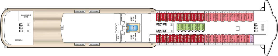 Queen Mary 2: Deckplan Deck 12