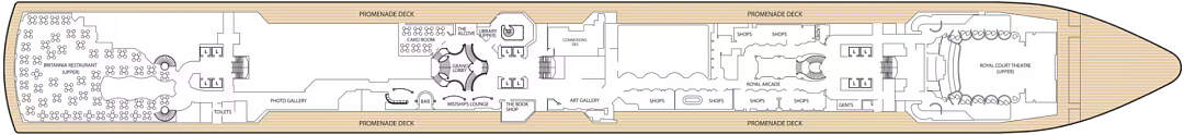 Cunard Queen Victoria: Deckplan Deck 3