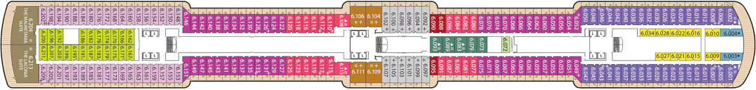 Cunard Queen Victoria: Deckplan Deck 6