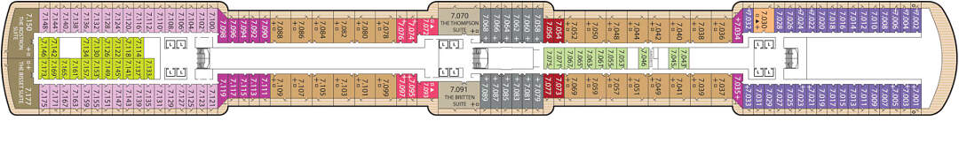 Queen Elizabeth: Deckplan Deck 7