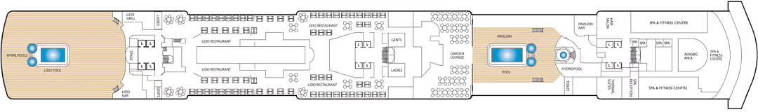 Queen Elizabeth: Deckplan Deck 9