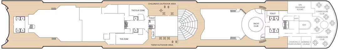 Queen Elizabeth: Deckplan Deck 10