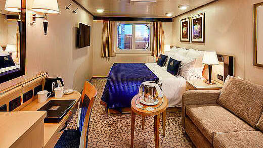 Cunard Queen Elizabeth: Außenkabine eingeschränkte Sicht