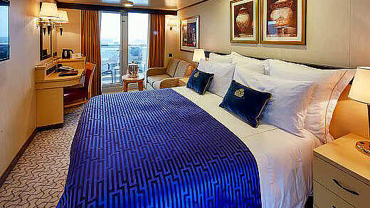 Cunard Queen Elizabeth: Balkonkabine eingeschränkte Sicht